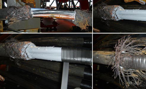 Repair, rebuild, and fire protection of a severely damaged cable.